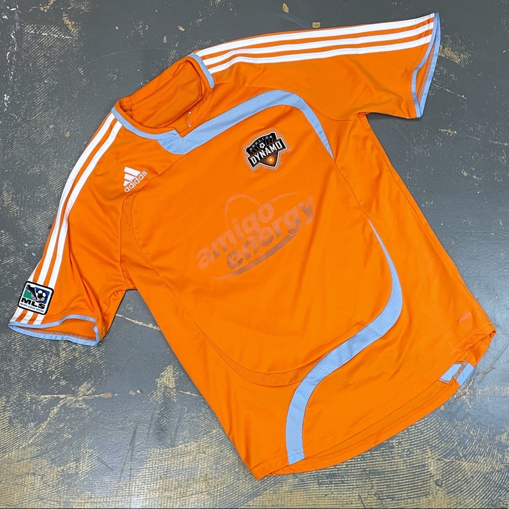 Adidas Houston Dynamos Soccer Jersey Medium 234383 Away Orange
